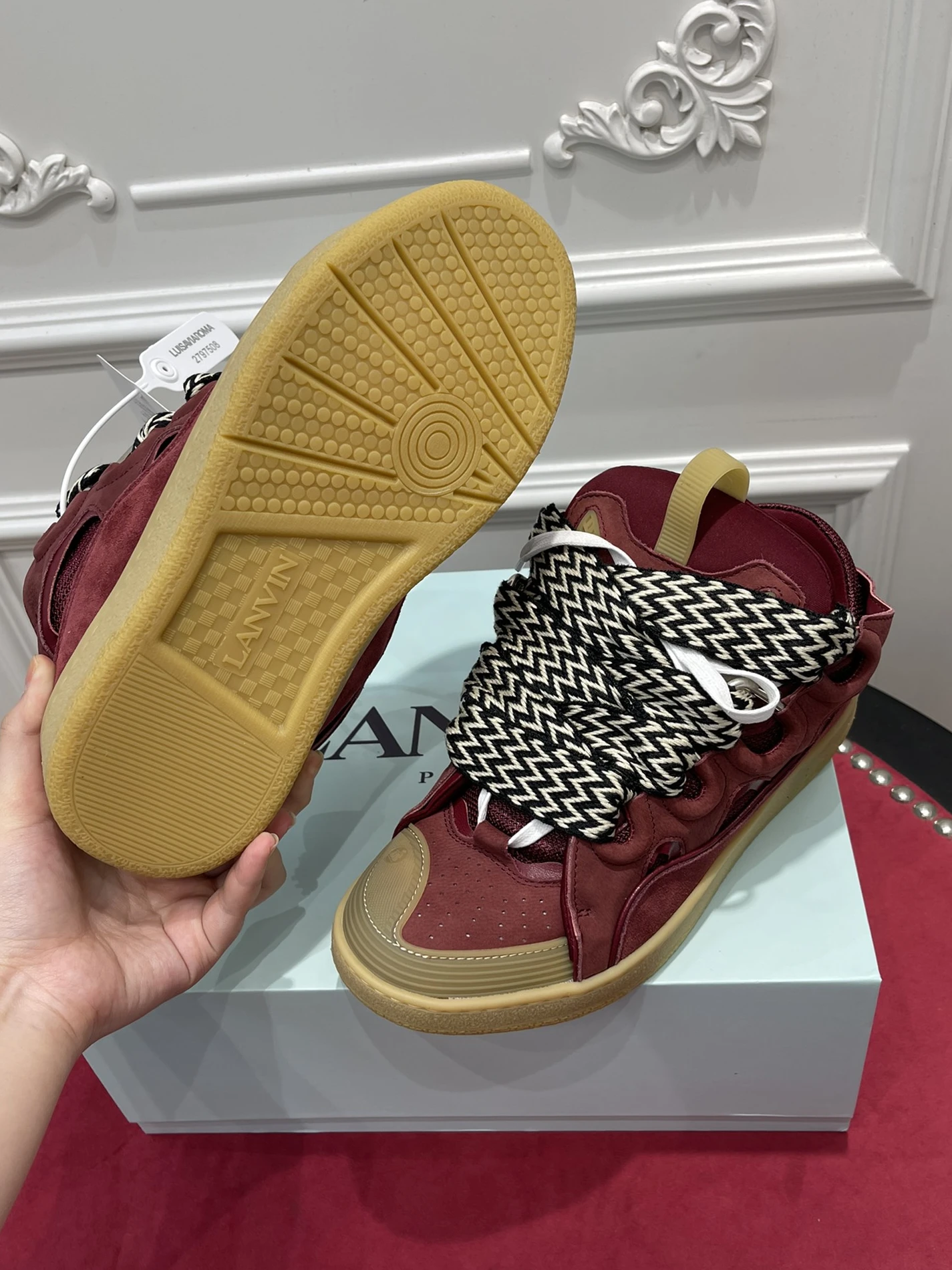 TopPick 9773 Lanvin Curb Sneaker FW-SKDK02-DRA2-A 1495