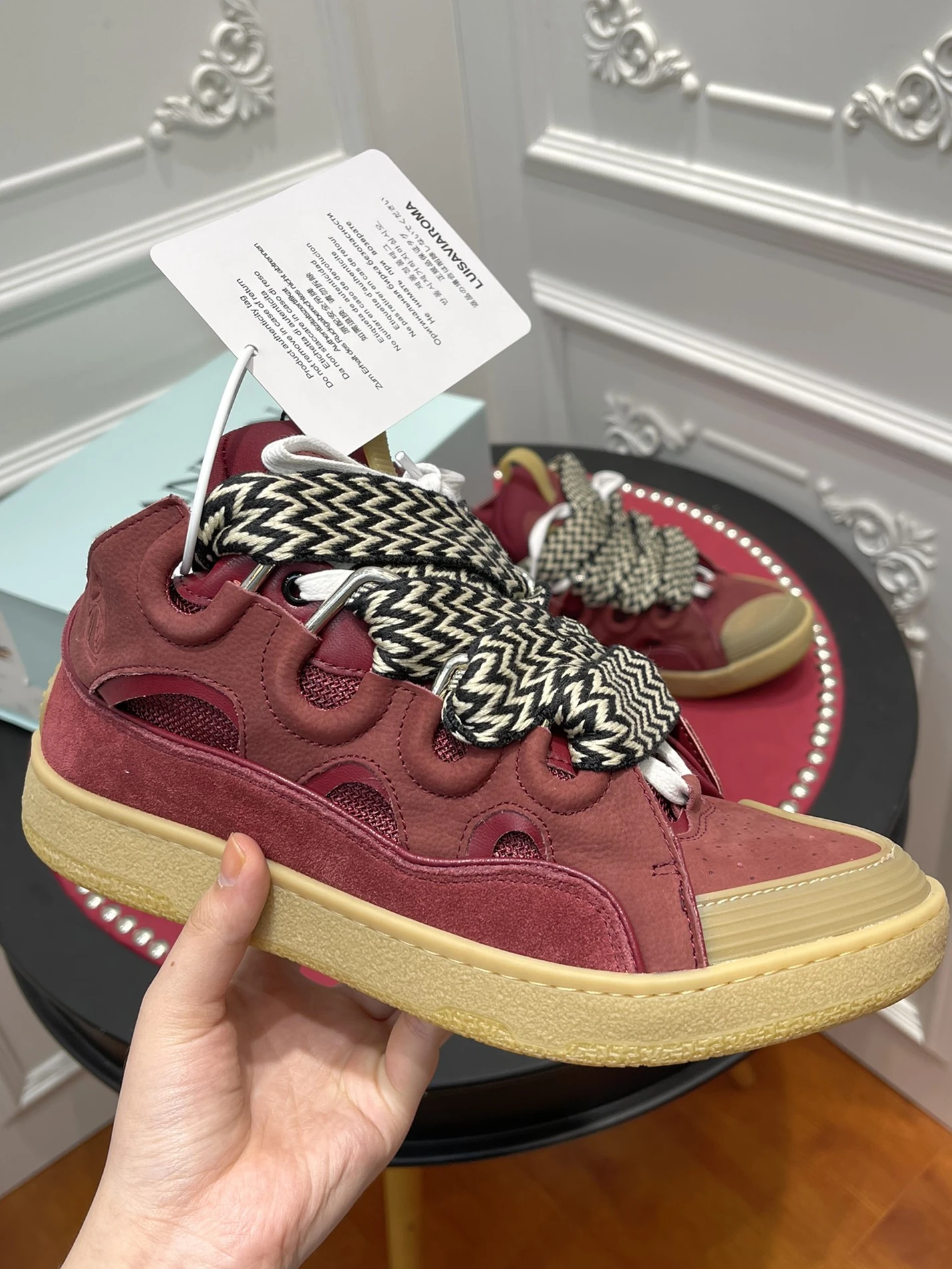 TopPick 9773 Lanvin Curb Sneaker FW-SKDK02-DRA2-A 1495