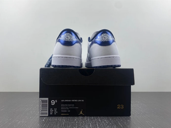 TopPick Jordan 1 Retro Low Metallic Blue 705329-106 601