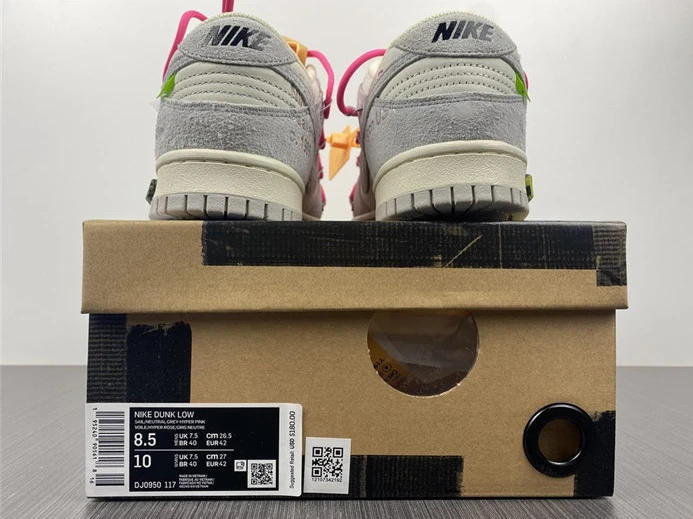 TopPick Nike Dunk Low Off-White Lot 17 DJ0950-117 1941