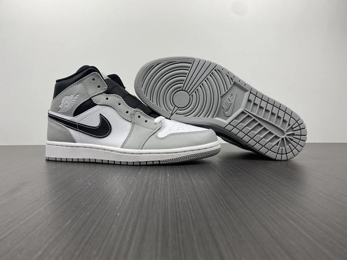 Trendy 111 Jordan1 Mid Light Smoke Grey Anthracite 554724- 480