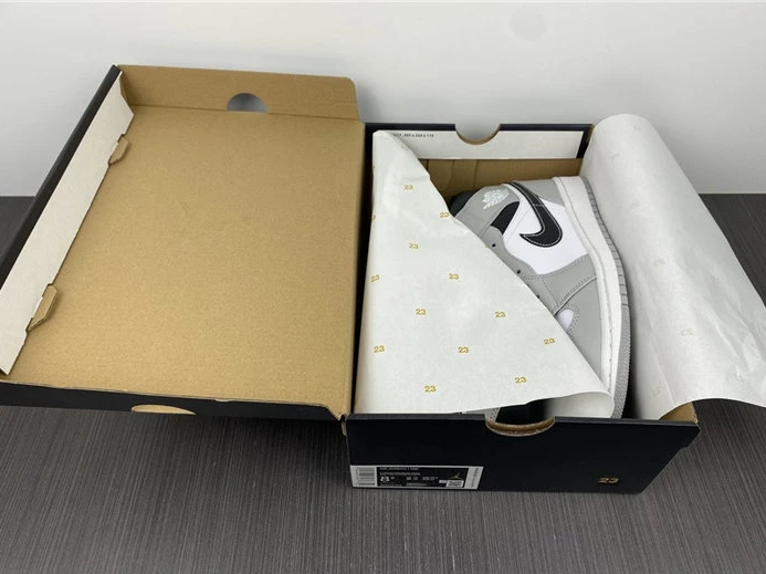 Trendy 111 Jordan1 Mid Light Smoke Grey Anthracite 554724- 480