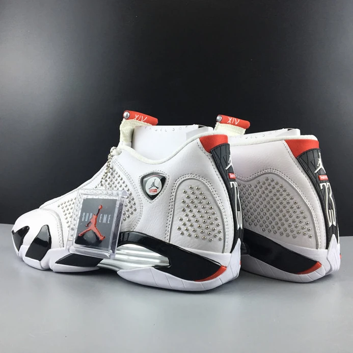 Trendy 268 Jordan 14 Retro Supreme White BV7630- 1191