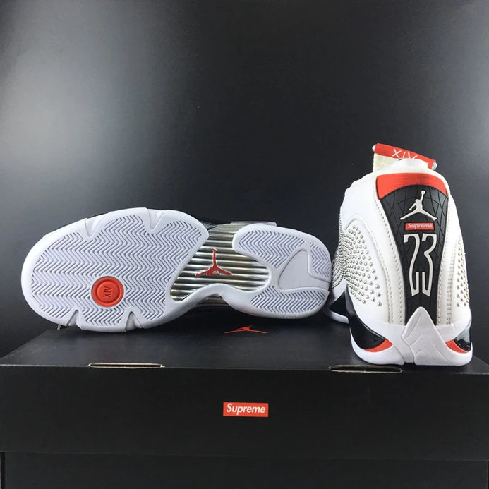 Trendy 268 Jordan 14 Retro Supreme White BV7630- 1191