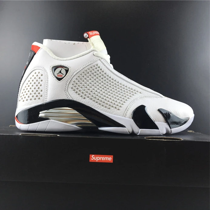 Trendy 268 Jordan 14 Retro Supreme White BV7630- 1191