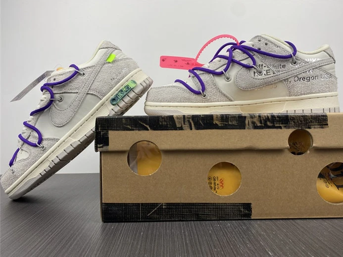 Trendy 3291 Nike Dunk Low Off-White Lot 15 DJ0950- 1956