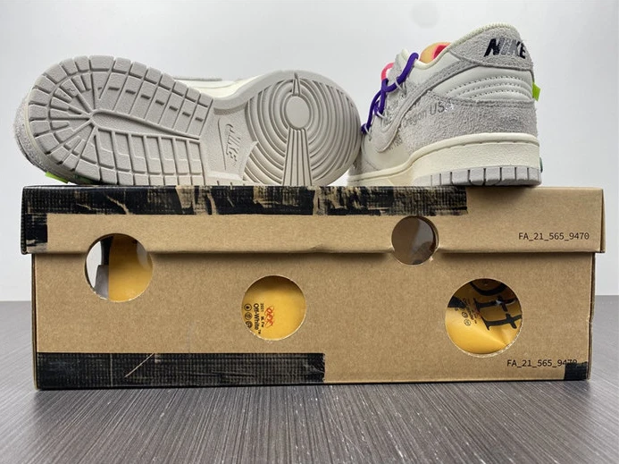 Trendy 3291 Nike Dunk Low Off-White Lot 15 DJ0950- 1956