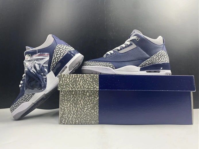 Trendy 6843 Jordan3 Georgetown CT8532- 755