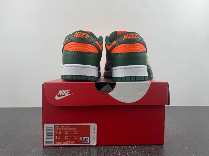 Trendy 6964 Nike Dunk Low Retro Miami Hurricanes  DD1391- 1847
