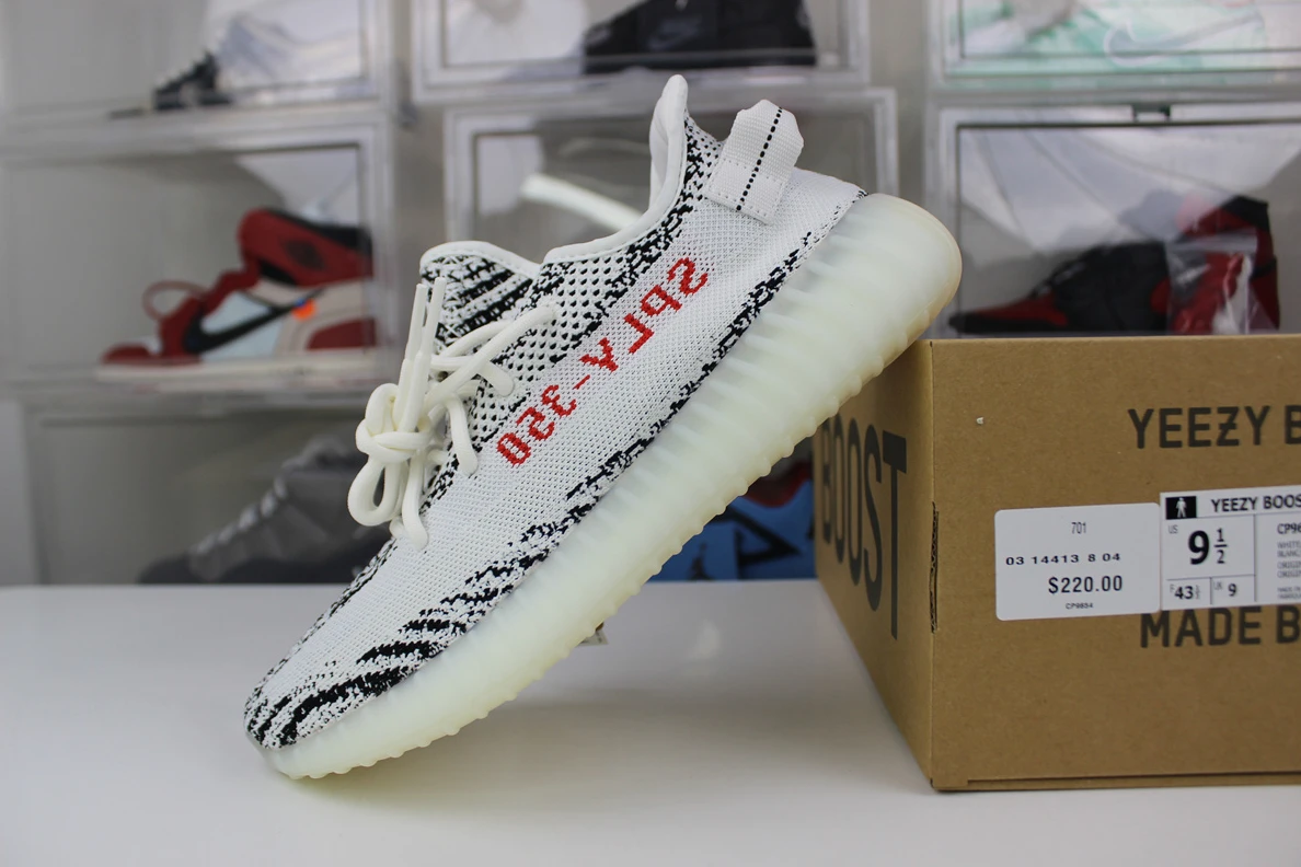 Trendy 9985 Yeezy 350 V2s White Zebra 2873