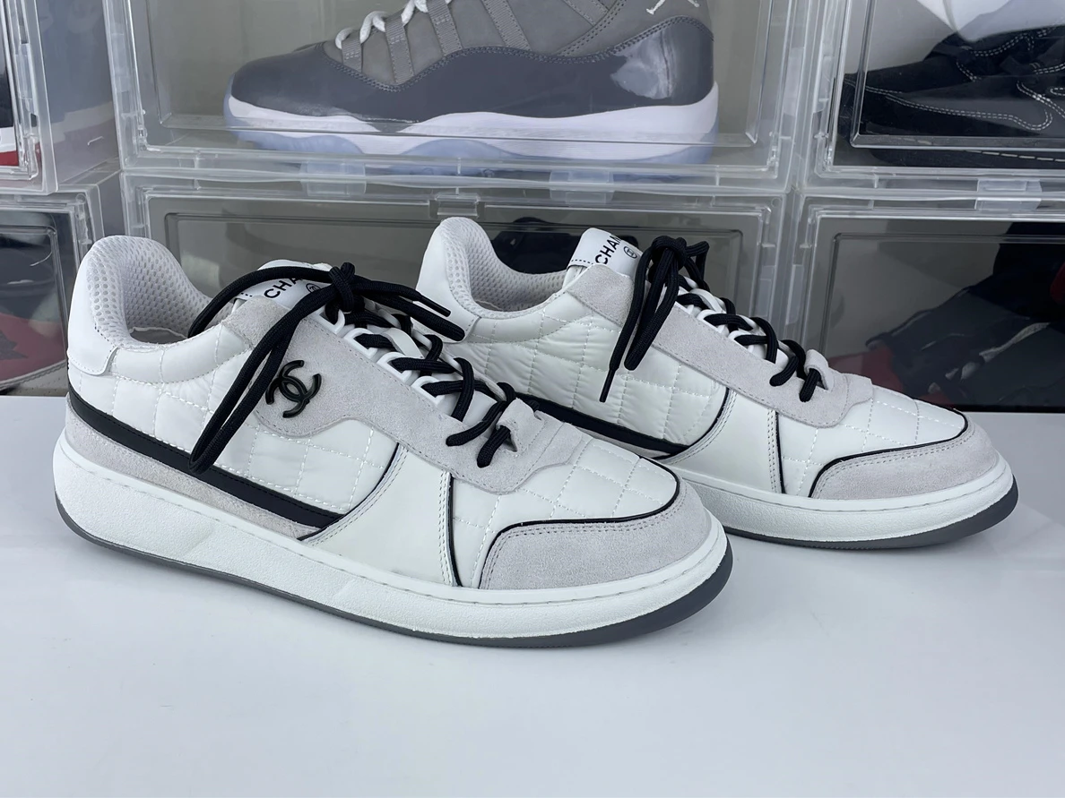 Trendy Chanel White Black shoes 1227