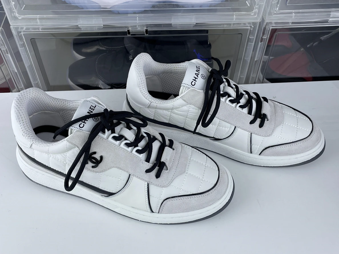 Trendy Chanel White Black shoes 1227