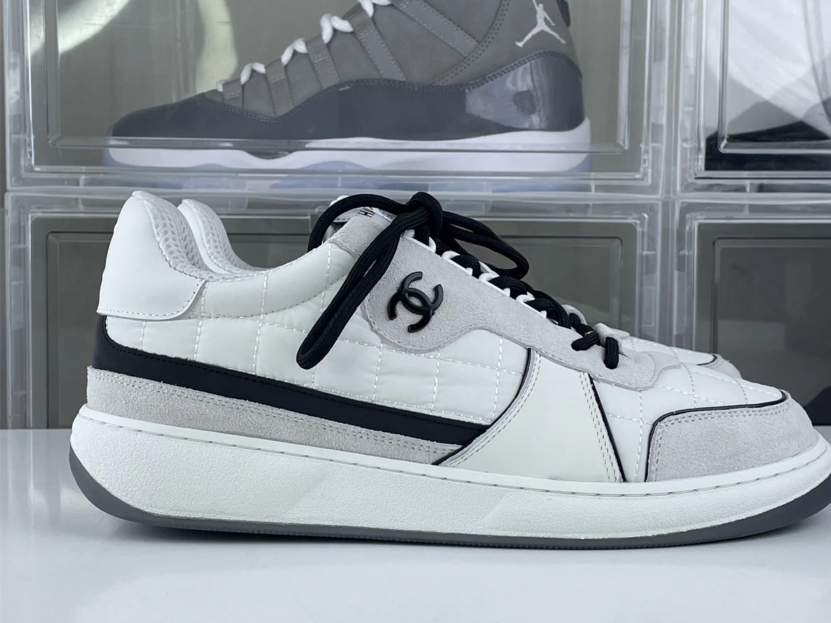 Trendy Chanel White Black shoes 1227