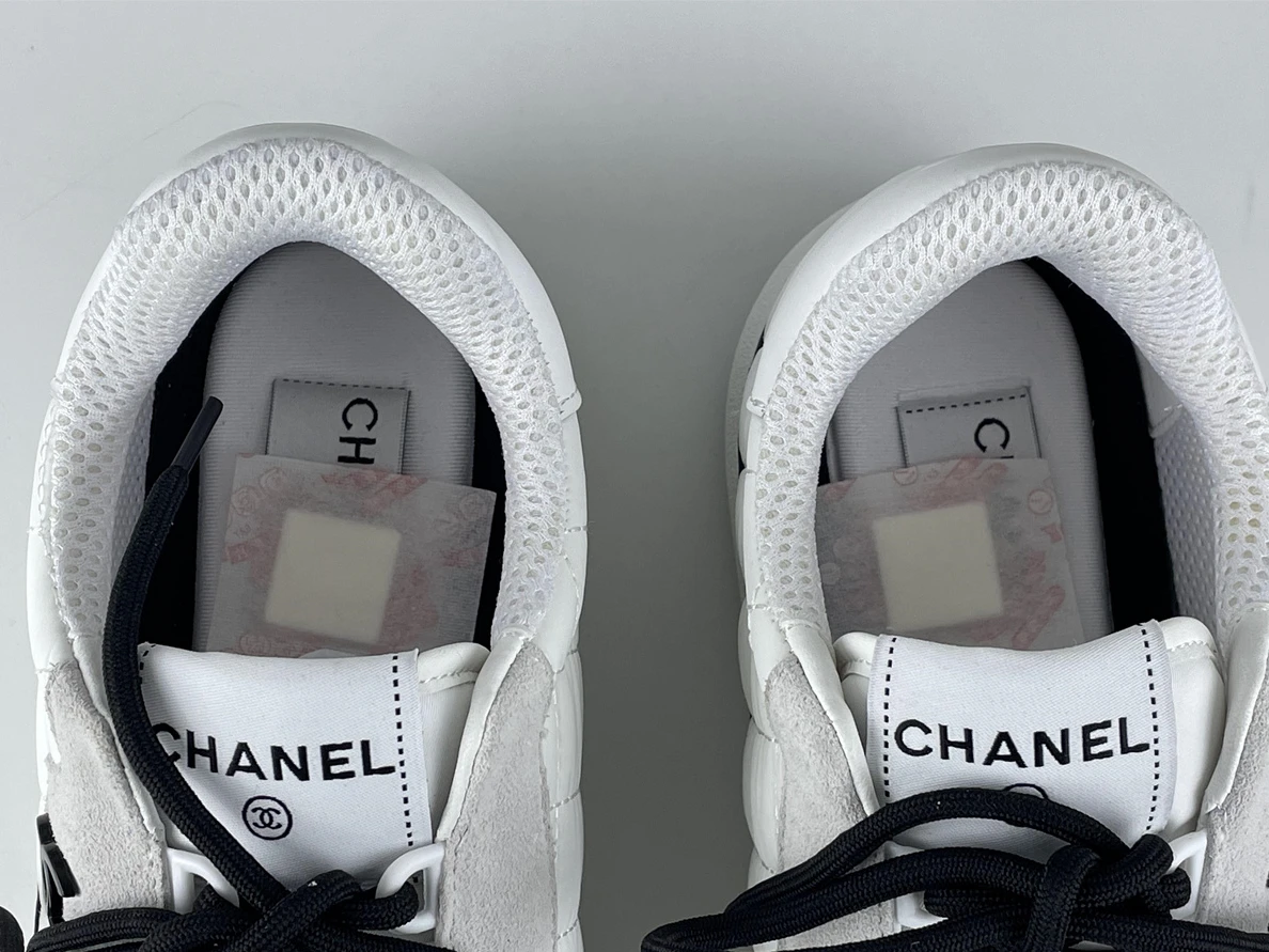 Trendy Chanel White Black shoes 1227