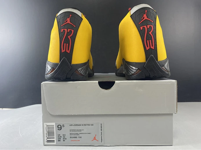 Trendy Jordan 14 Retro University Gold BQ3685-706 1186