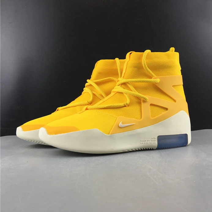 Trendy Nike Air Fear Of God 1 Yellow  AR4237-700 2736