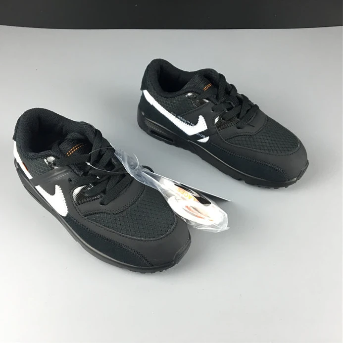 Trendy Nike Air Max 90 OFF-WHITE Black White BV0852-001 2320