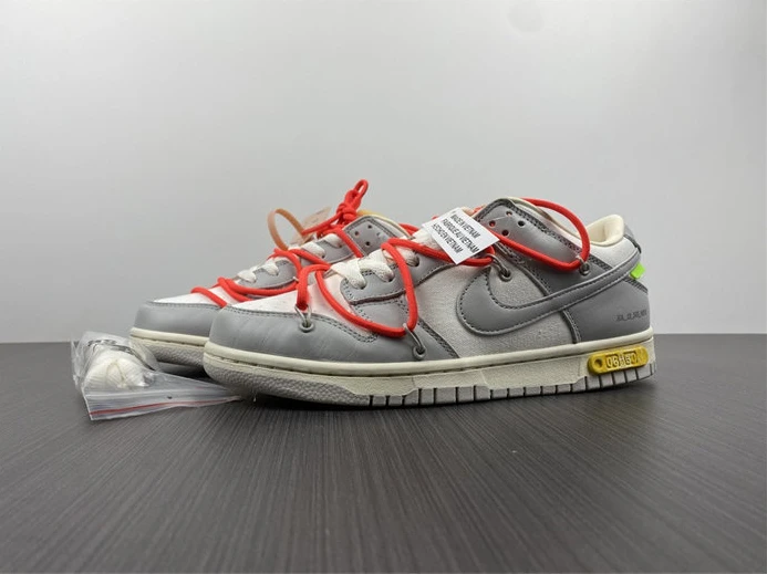 Trendy Nike Dunk Low Off-White Lot 6 DJ1602-110 1936