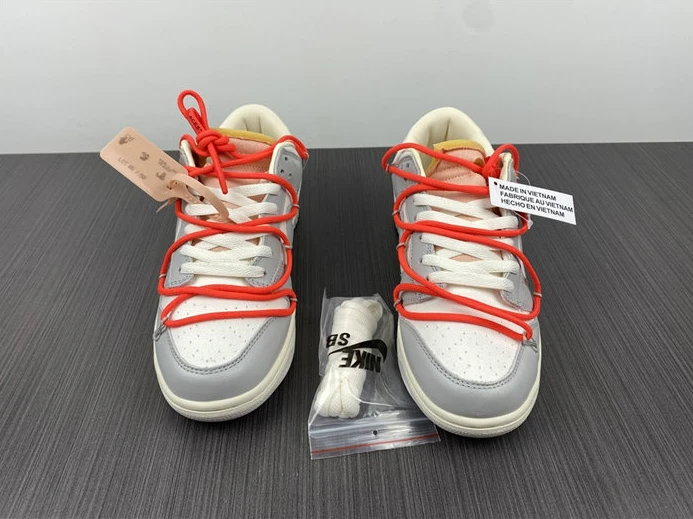 Trendy Nike Dunk Low Off-White Lot 6 DJ1602-110 1936