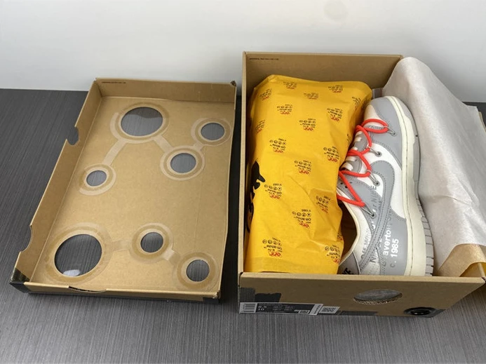 Trendy Nike Dunk Low Off-White Lot 6 DJ1602-110 1936