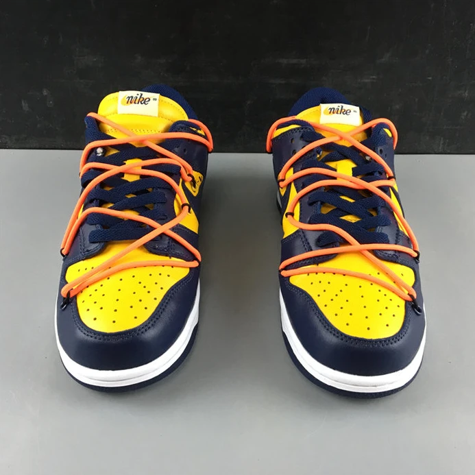 Trendy Nike Dunk Low Off-White University Gold Midnight Navy CT0856-700 2188