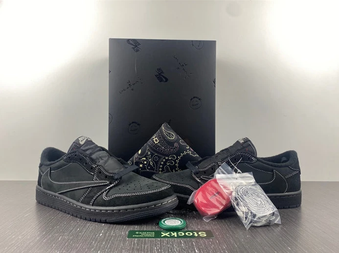 UrbanStyle 2143 GOAT Travis Scott x Air Jordan 1 Low OG Black Phantom 657