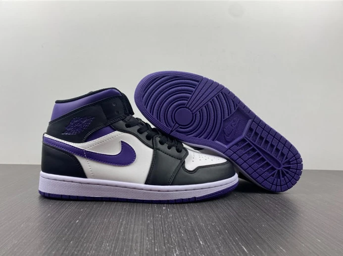 UrbanStyle Jordan1 Mid White Black Purple 554724-095 481