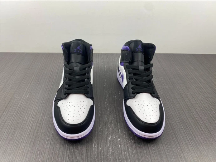 UrbanStyle Jordan1 Mid White Black Purple 554724-095 481