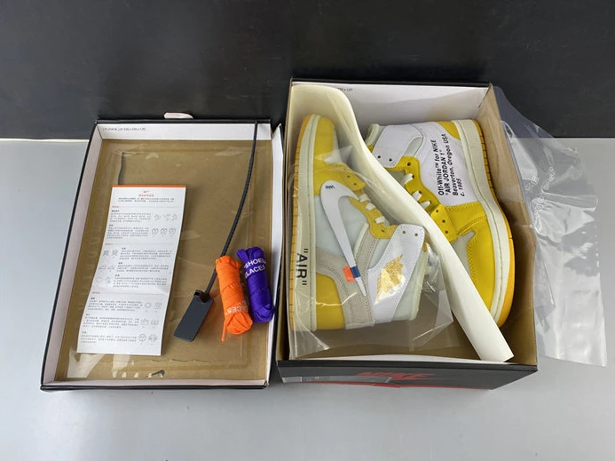 UrbanStyle Jordan1 Retro Off-White yellow AQ0818-149 535