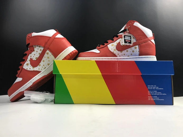 UrbanStyle Nike Dunk High Pro SB Supreme Red Stars 307385-161 2208