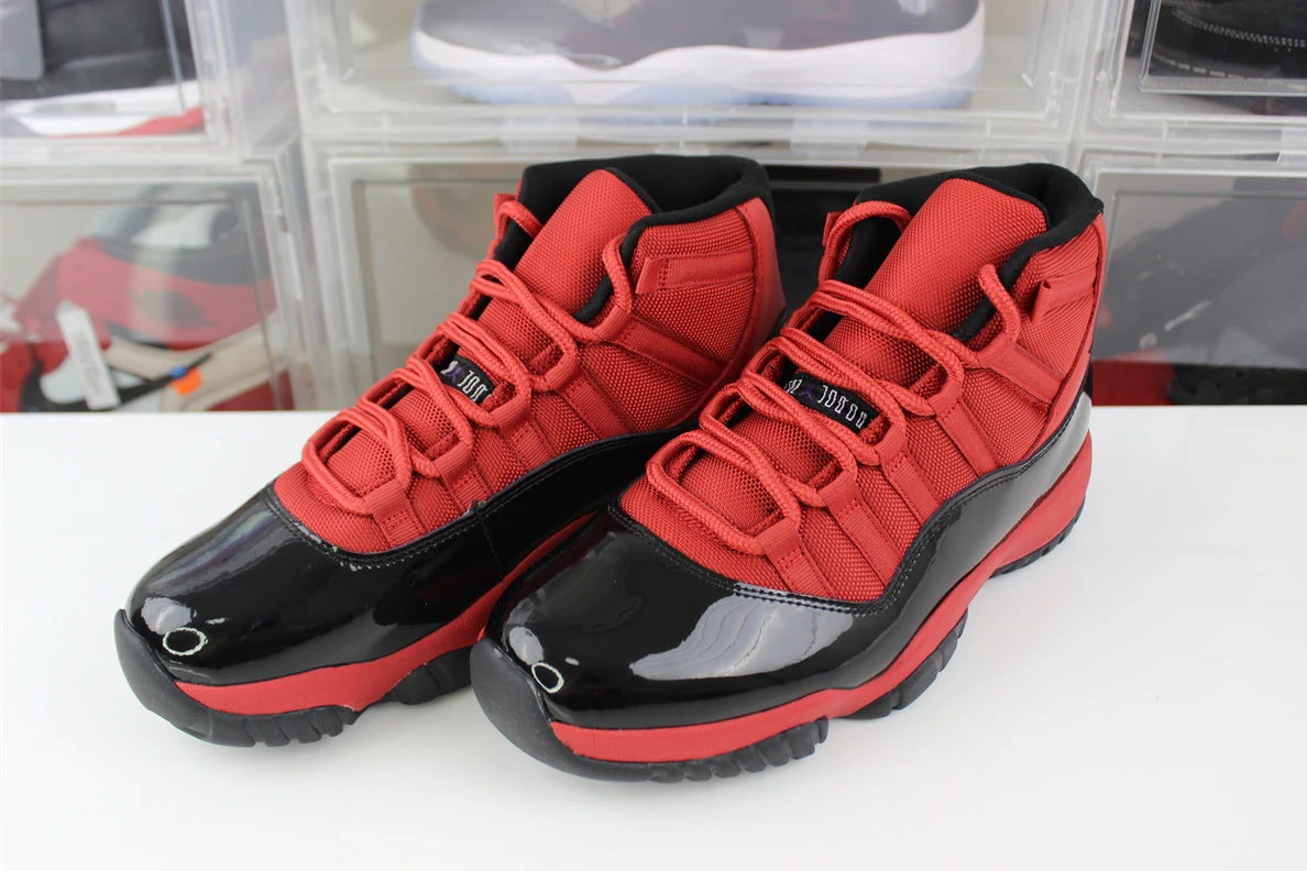 WellDesigned 1645 Air Jordan 11 Retro Red Black 1039
