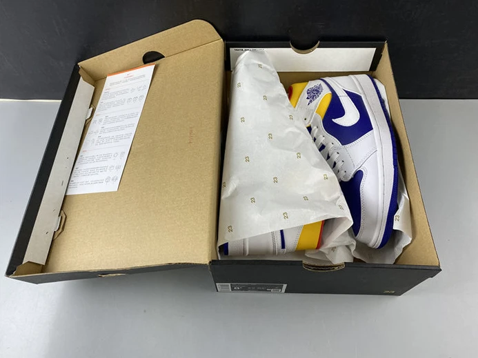 WellDesigned 2148 Jordan1 Mid Royal Blue Laser Orange 554724- 549
