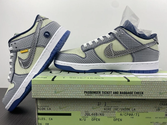 WellDesigned 2232 Nike Dunk Low Union Passport Pack Pistachio DJ9649- 1931