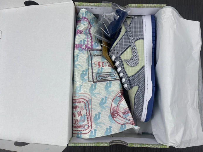 WellDesigned 2232 Nike Dunk Low Union Passport Pack Pistachio DJ9649- 1931