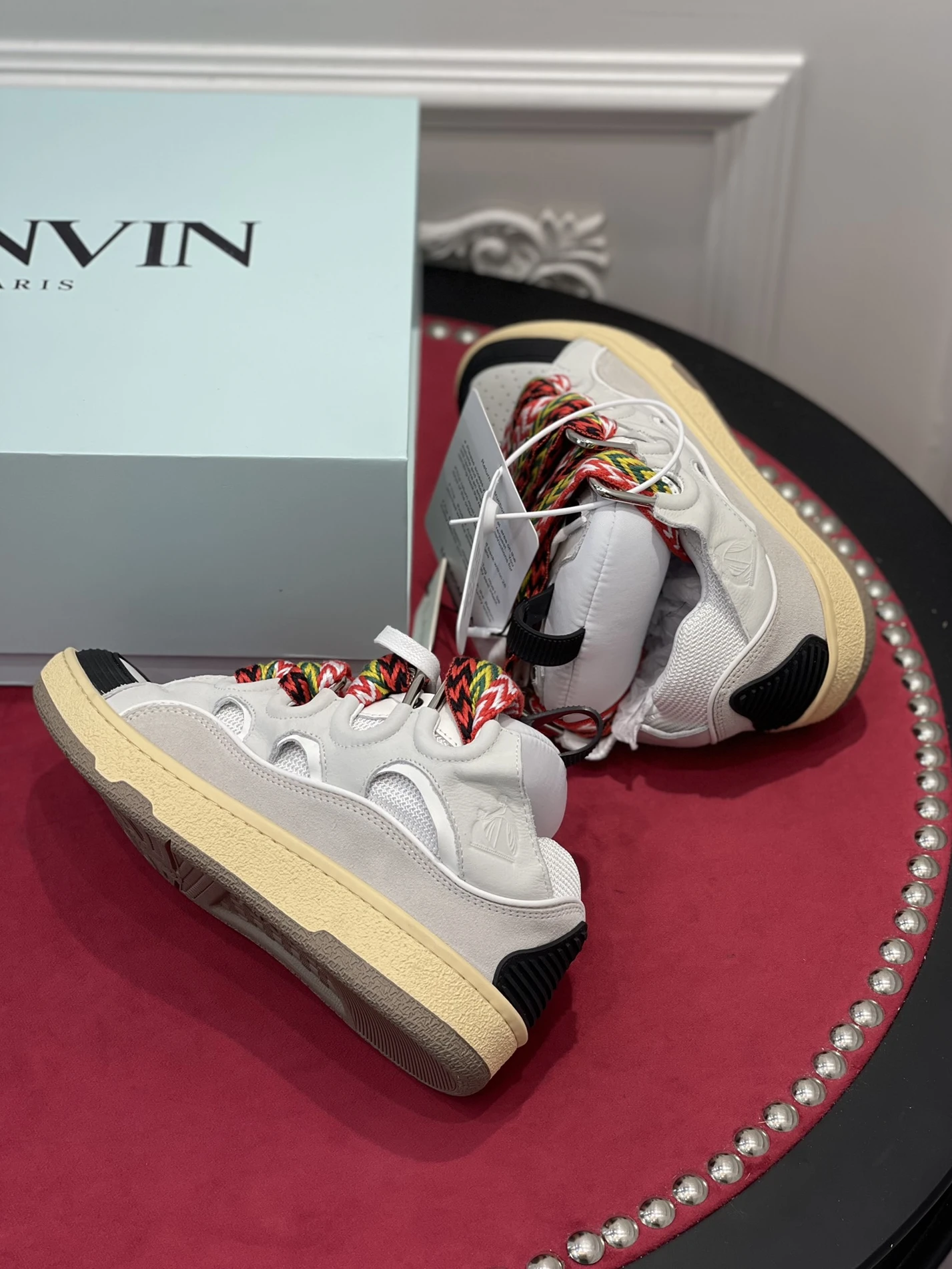 WellDesigned 2663 Lanvin Leather CurbWhite Black Gum FW-SKDK02-DRAG-A 1490