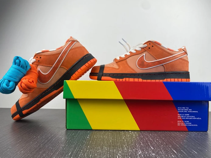WellDesigned 3270 Nike SB Dunk Low Concepts Orange Lobster FD8776- 1825