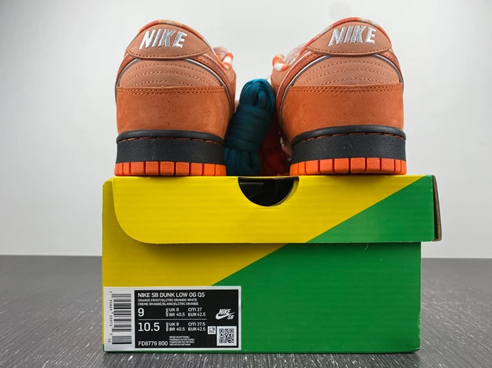 WellDesigned 3270 Nike SB Dunk Low Concepts Orange Lobster FD8776- 1825