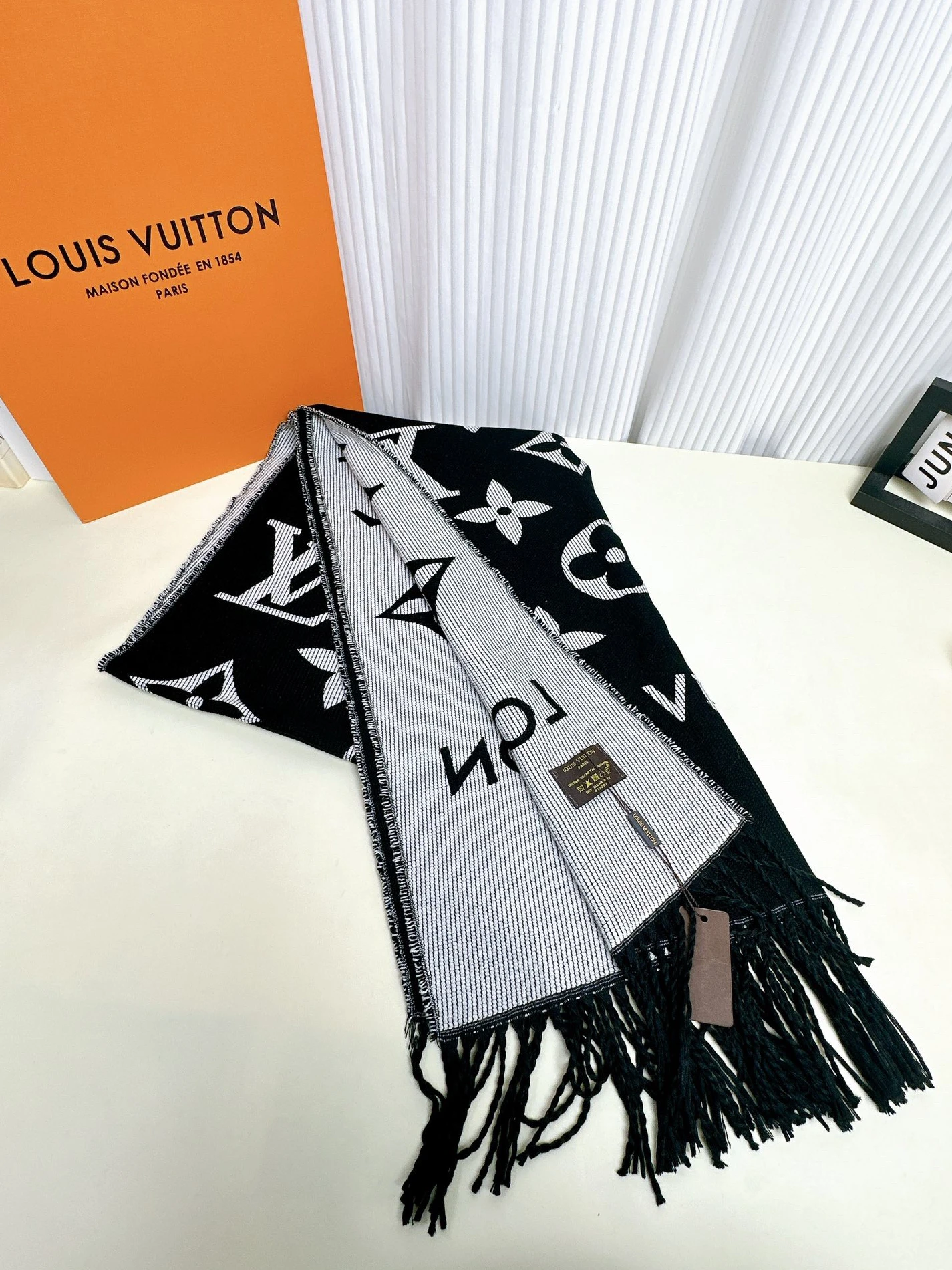 WellDesigned 4174 LV Scarf Black Grey ( 31 x 170 cm ) 58
