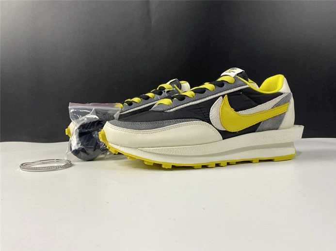 WellDesigned 4213 Nike LD Waffle sacai Undercover Black Bright Citron 2704