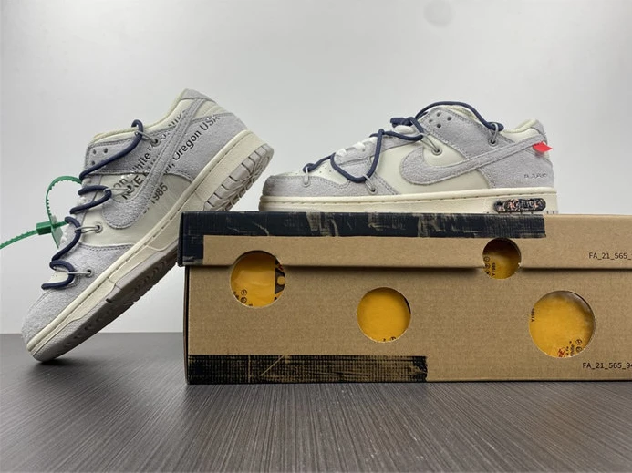 WellDesigned 8921 Nike Dunk Low Off-White Lot 20 DJ0950- 2356