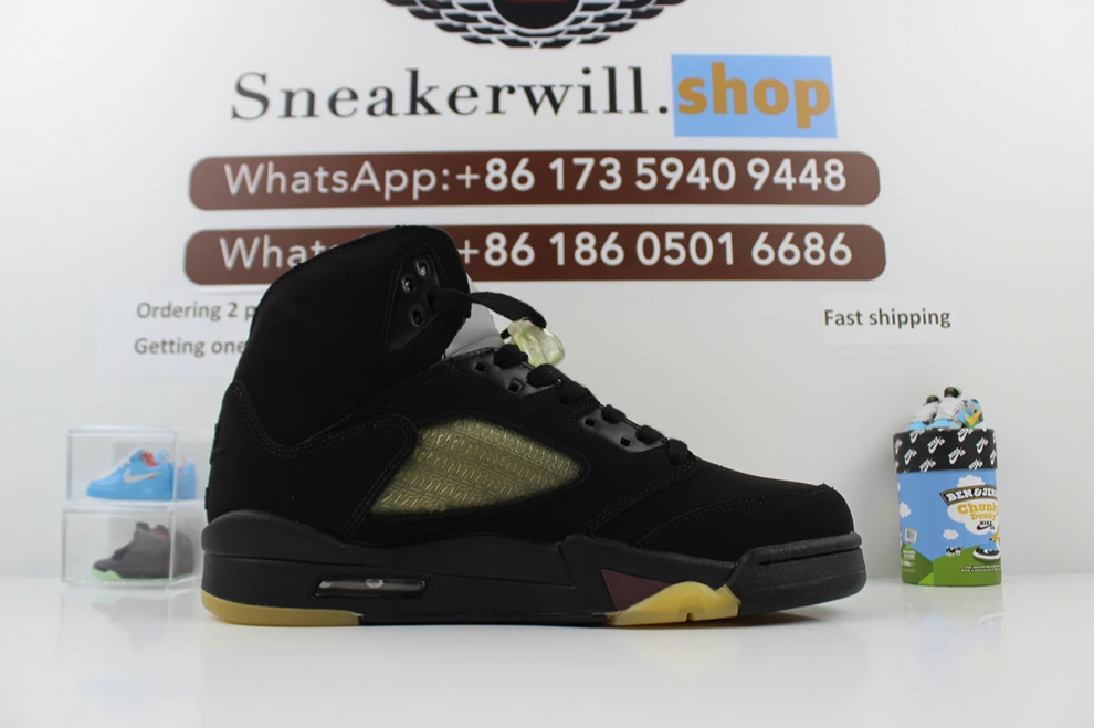 WellDesigned GOAT A Ma Maniére X Air Jordan 5 Black 932
