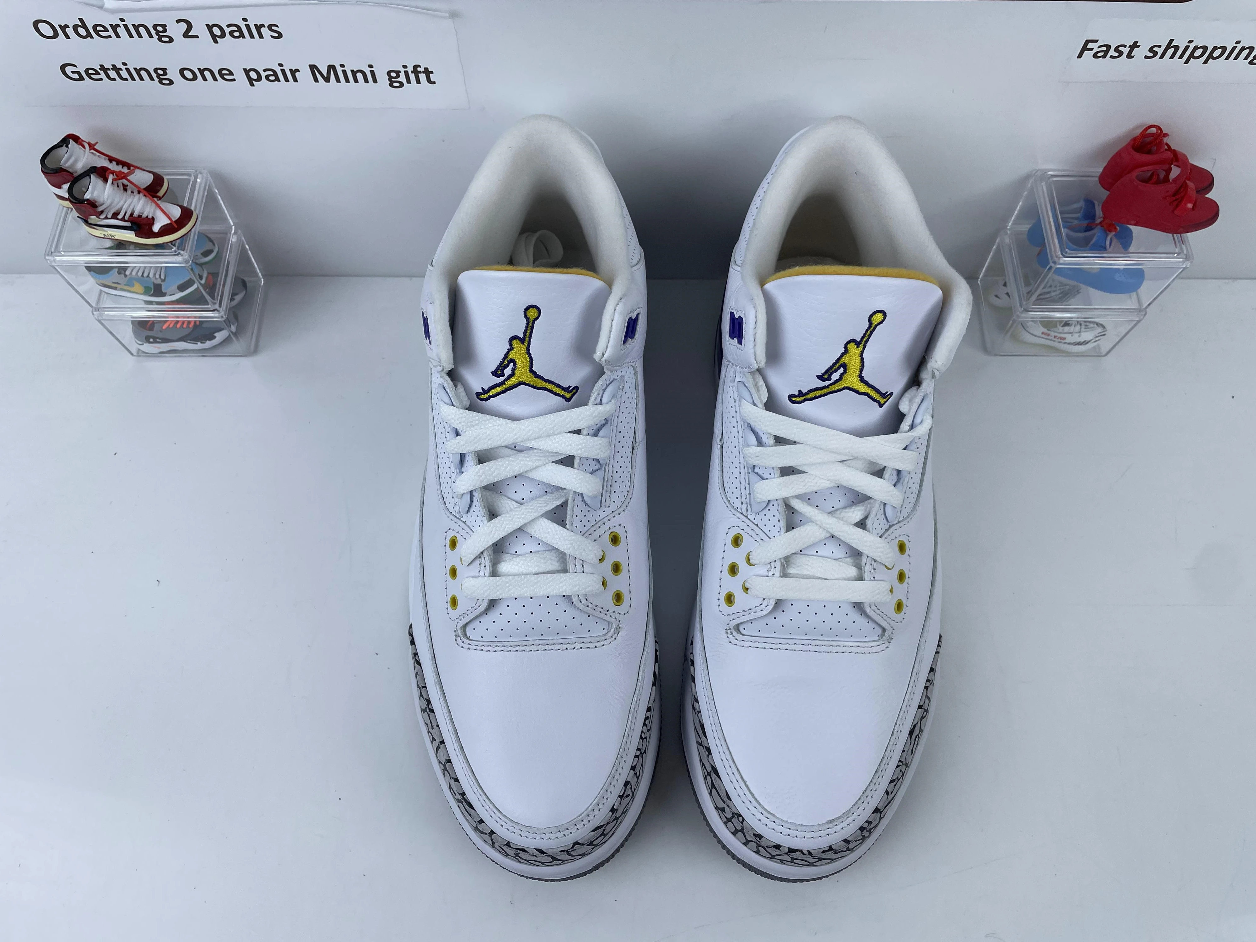 WellDesigned GOAT Air Jordan 3 Retro OG White Purple 712