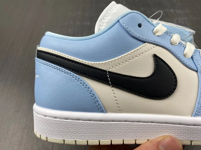 WellDesigned Jordan 1 Low Ice Blue Black 554723-401 634