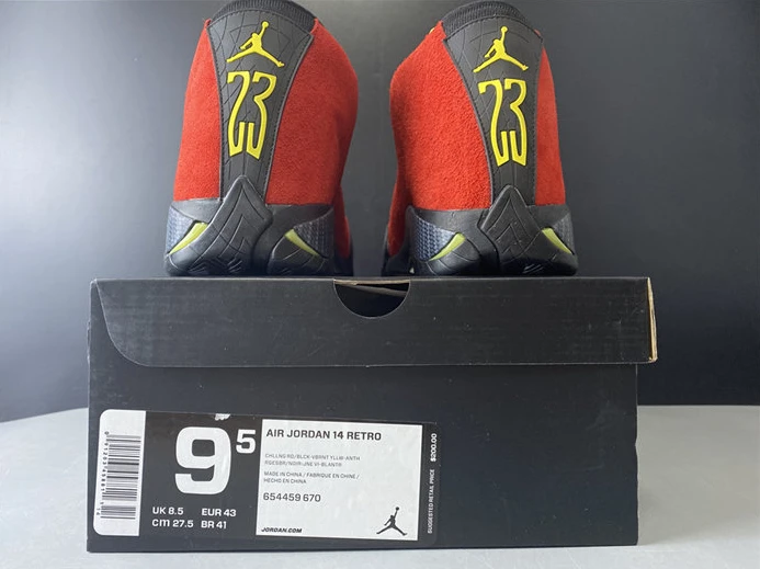 WellDesigned Jordan 14 Retro Challenge Red 654459-670 1189