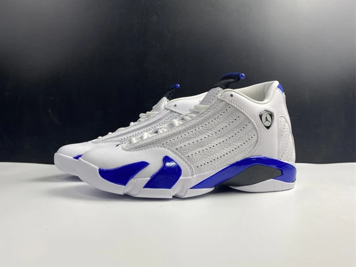 WellDesigned Jordan 14 Retro White Hyper Royal 487471-104 1188