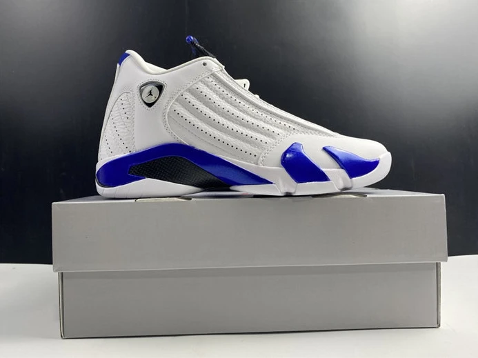 WellDesigned Jordan 14 Retro White Hyper Royal 487471-104 1188