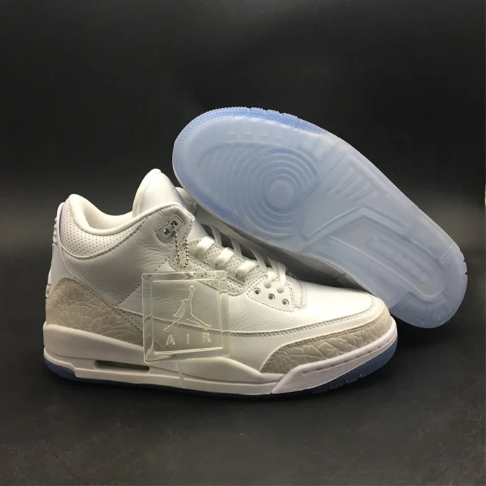 WellDesigned Jordan3 Retro Pure White 136064-111 780