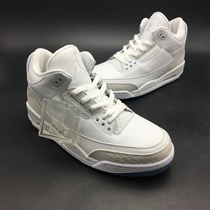 WellDesigned Jordan3 Retro Pure White 136064-111 780