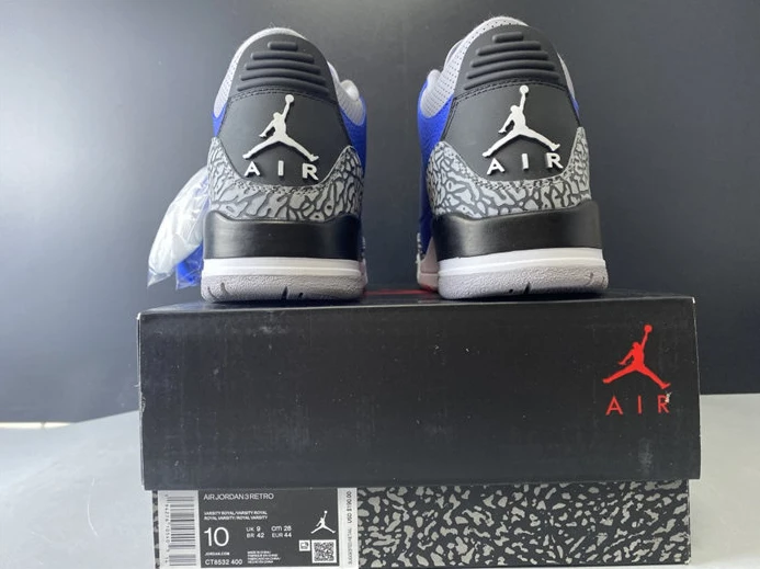 WellDesigned Jordan3 Varsity Royal Cement CT8532-400 758