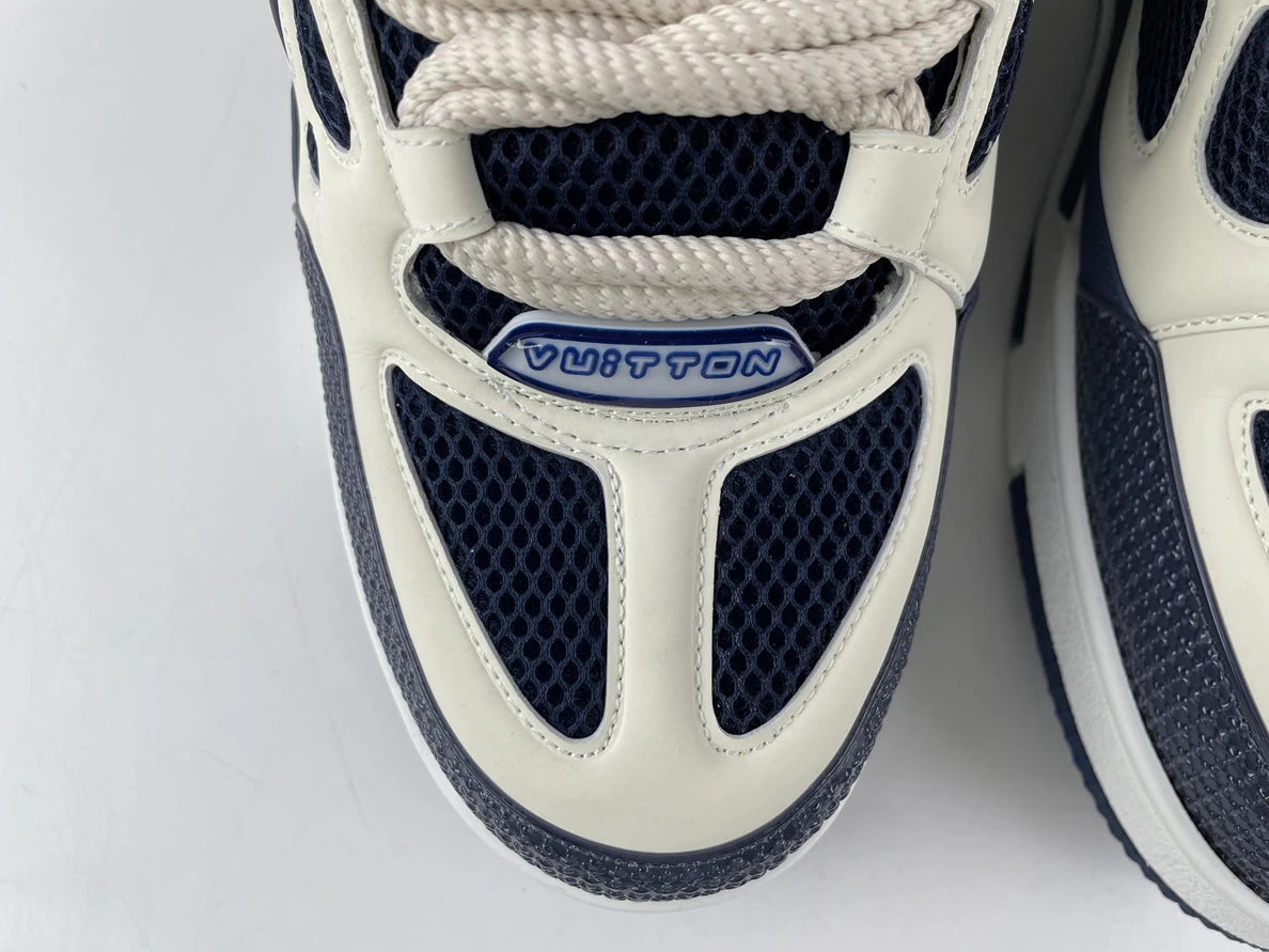 WellDesigned Louis Vuitton LV trainer Dark Blue Four Leaf Clover 197